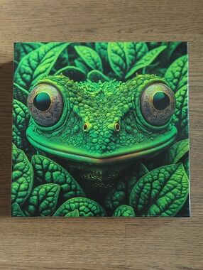 Vivid Green Frog 1000 Piece Puzzle